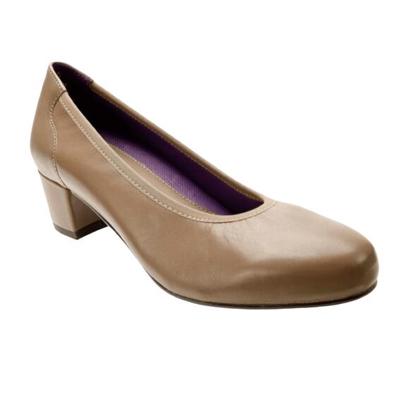 David Tate Womens Simona Leather Slip On Dress Shoes | Size 10M Taupe MSRP $100 - Picture 6 of 6